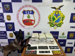 Imagem da notícia - Base Arpão 1: Trio é preso com mais de 11 kg de skunk em embarcação