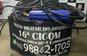 Imagem da notícia - PMAM prende homens que se passavam por funcionários de operadora de telefonia móvel para furtar fios de cobre