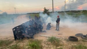 Imagem da notícia - Polícia Militar do Amazonas realiza instrução para controle de distúrbios civis em Humaitá