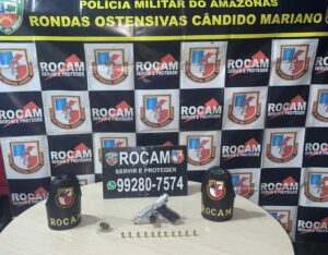 Imagem da notícia - Polícia Militar do Amazonas apreende arma e drogas no bairro Nova Cidade, zona norte de Manaus
