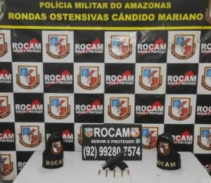Imagem da notícia - Polícia Militar do Amazonas prende trio com arma de fogo na zona norte