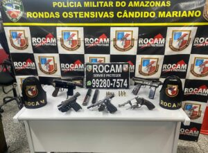Imagem da notícia - Polícia Militar do Amazonas prende homem com cinco armas de fogo