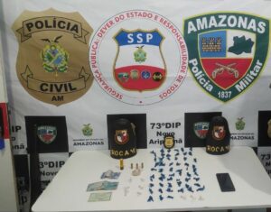 Imagem da notícia - Em Novo Aripuanã, PC-AM e PMAM prendem homem com drogas, munições e dinheiro