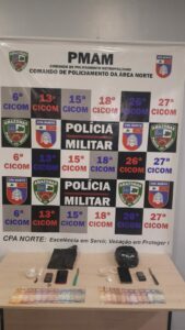 Imagem da notícia - Policiais militares prendem casal por tráfico de drogas e associação ao crime na zona norte