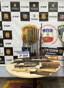 Imagem da notícia - Polícia Civil prende em flagrante dono de oficina clandestina de reparo de armas de fogo em Manaus