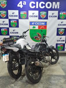 Imagem da notícia - Polícia Militar do Amazonas recupera cinco motocicletas com restrições de furto