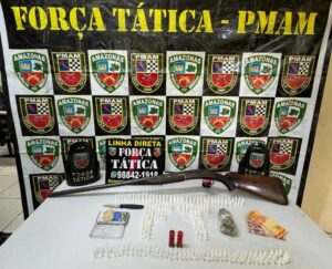 Imagem da notícia - Operação Fronteira Mais Segura: homem é preso com arma de caça e drogas em Iranduba