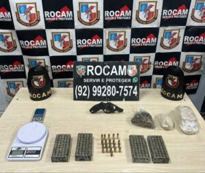 Imagem da notícia - Polícia Militar do Amazonas apreende arma de fogo e mais de 200 munições na zona norte