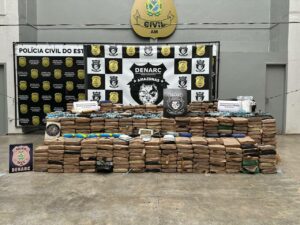 Imagem da notícia - Ação da PC-AM em 2024 resultou na apreensão de 19,2 toneladas de drogas, estimadas em R$ 736 milhões