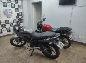 Imagem da notícia - Polícia Militar do Amazonas apreende motocicletas roubadas e placas que seriam utilizadas para clonagem