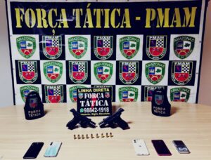 Imagem da notícia - Em janeiro, Força Tática da Polícia Militar do Amazonas registrou aumento de 39% nas apreensões de armas de fogo