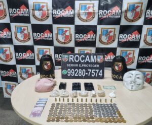 Imagem da notícia - Polícia Militar do Amazonas prende quatro adultos e apreende adolescente com drogas e armas