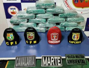 Imagem da notícia - Base Arpão 1: Cão policial encontra 17 quilos de skunk escondidos em embarcação