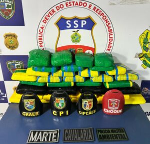 Imagem da notícia - Base Arpão 1: Homem de nacionalidade peruana é preso com mais de 38 kg de cocaína escondidos em bolsas