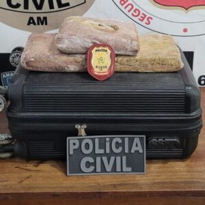 Imagem da notícia - Em Maraã, PC-AM prende homem em flagrante com maconha tipo skunk avaliada em R$ 80 mil
