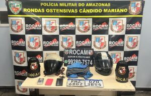Imagem da notícia - Polícia Militar do Amazonas prende dois homens procurados por fazer arrastões em Manaus
