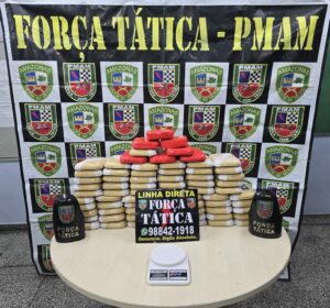 Imagem da notícia - Durante abordagem, Polícia Militar do Amazonas apreende 240 quilos de droga em veículo