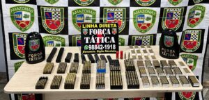 Imagem da notícia - Polícia Militar do Amazonas apreende mais de 2 mil munições em mochila, na zona norte