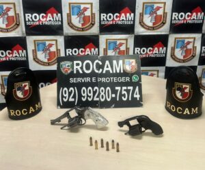 Imagem da notícia - Polícia Militar do Amazonas apreende duas armas de fogo na zona sul de Manaus