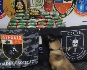Imagem da notícia - Base Arpão 3: PMAM apreende mais de 50 kg de drogas escondidos em condensadores de aparelho de ar-condicionado