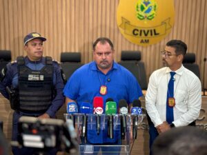 Imagem da notícia - PC-AM e PMAM prendem mentor de roubo de 1,5 tonelada de cabos e estelionatário em ação no interior