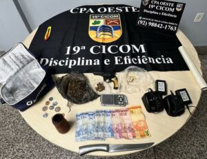 Imagem da notícia - Em ações na capital, PMAM prende quatro homens suspeitos de envolvimento com tráfico de drogas