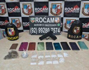 Imagem da notícia - Pronta-resposta: PMAM prende em flagrante dupla suspeita de praticar sequência de roubos na zona leste