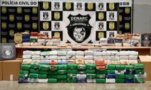 Imagem da notícia - Cerca de 300 quilos de skunk avaliados em R$ 6 milhões são interceptados pela PC-AM antes de chegar à Europa