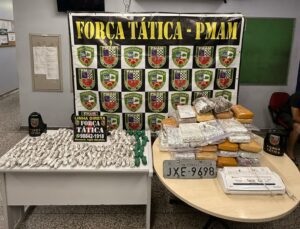 Imagem da notícia - No bairro Tarumã, Polícia Militar do Amazonas apreende mais de 80 quilos de entorpecentes