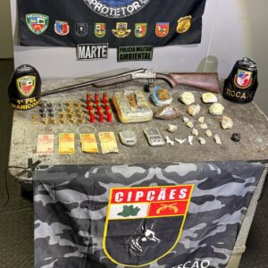 Imagem da notícia - Base Arpão 2: PMAM prende dupla e apreende entorpecentes após denúncia anônima