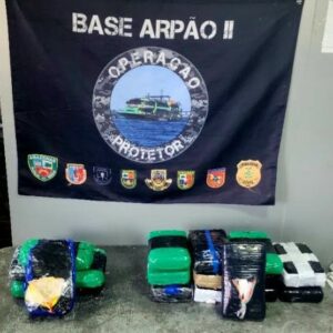 Imagem da notícia - Base Arpão 2: PMAM apreende 18 tabletes de drogas avaliados em mais de R$ 1 milhão