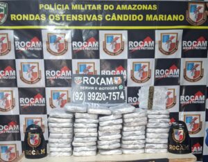 Imagem da notícia - Polícia Militar do Amazonas intercepta transporte e apreende 48 tabletes de drogas no porto de Coari