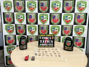 Imagem da notícia - Polícia Militar do Amazonas prende homem com extensa ficha criminal em posse de mais de 100 porções de drogas