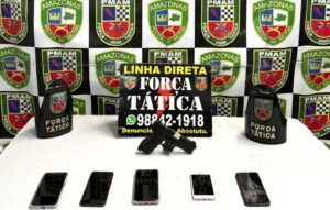 Imagem da notícia - Polícia Militar do Amazonas prende homem e recupera cinco celulares roubados