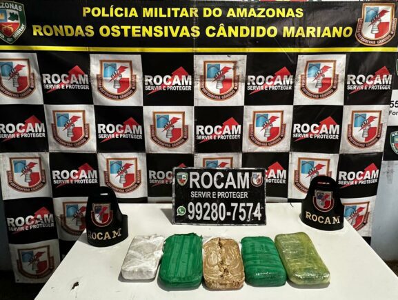 Operação Interior Mais Seguro: PMAM prende homem transportando drogas em embarcação