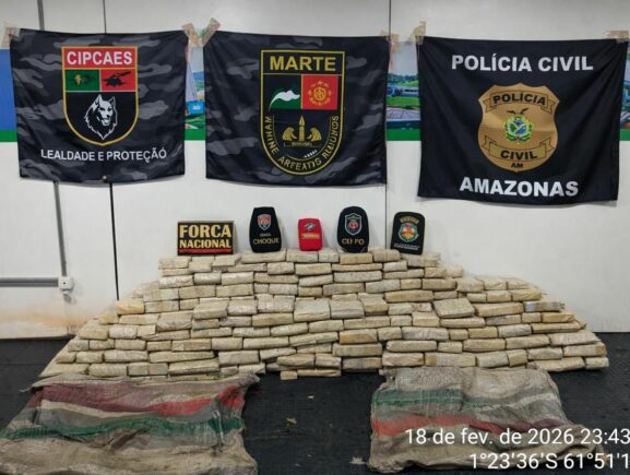 Base Arpão 3: PMAM apreende mais de 220 kg de skunk nas proximidades de Barcelos