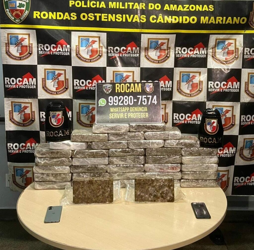 PMAM ROCAM TRAFICO DE DROGAS FOTO DIVULGACAO PMAM