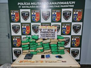 Polícia Militar do Amazonas apreende 38 tabletes de entorpecente escondidas em depósito e…