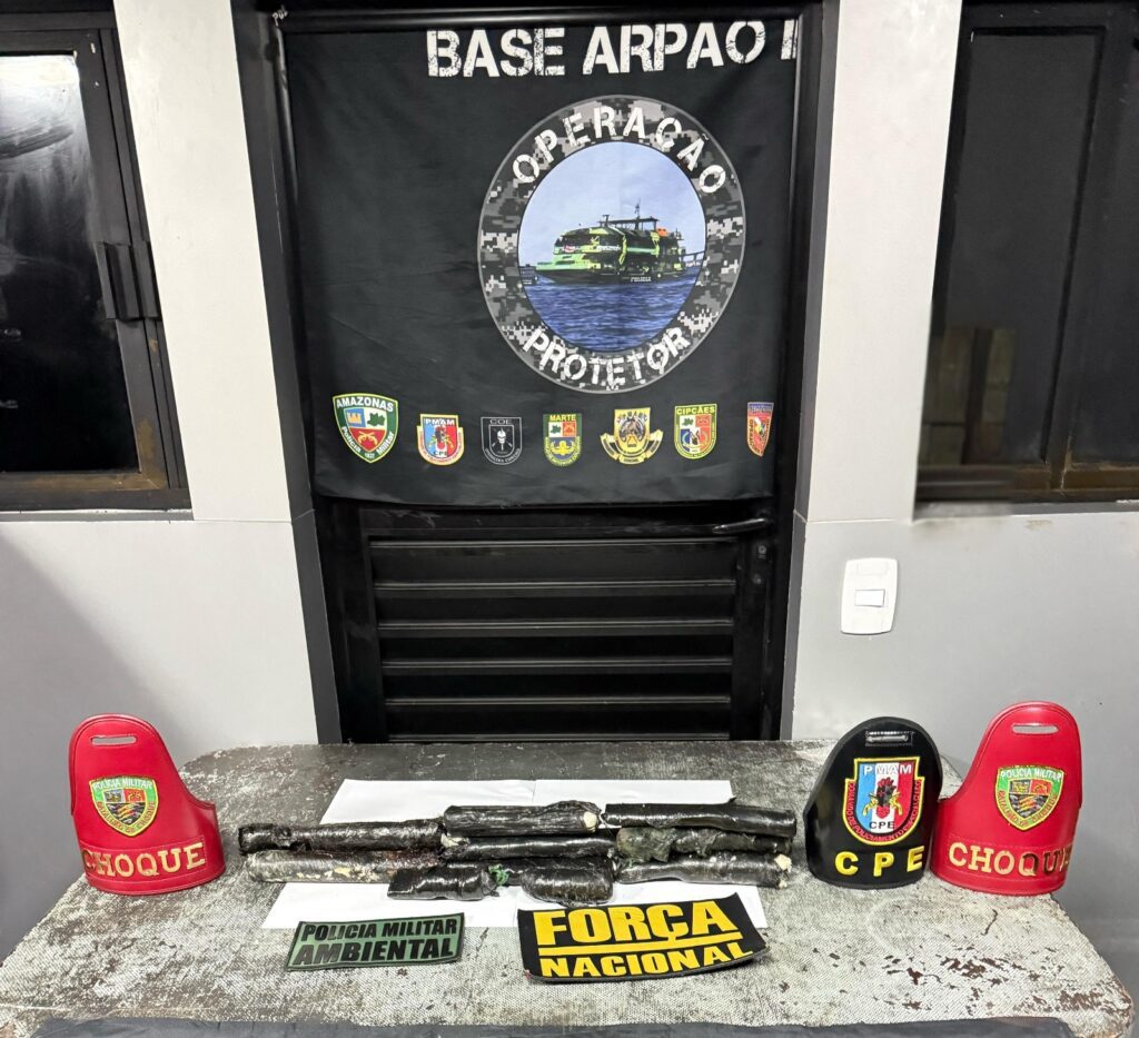 SSP AM BASE ARPAO 2 APREENDE 13 TABLETES DE ENTORPECENTES FOTO DIVULGACAO SSP AM 2 1