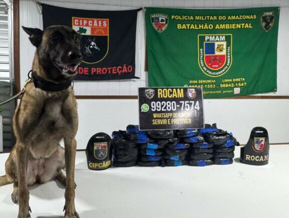 Base Tiradentes: PMAM apreende 26 kg de entorpecentes e prende suspeito por tráfico de dr…