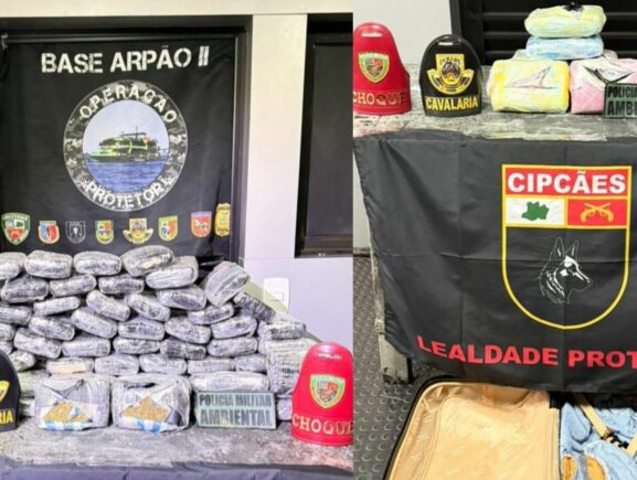 Operação nas Bases Tiradentes e Arpão 2 apreendem mais de 110 quilos de drogas em embarca…
