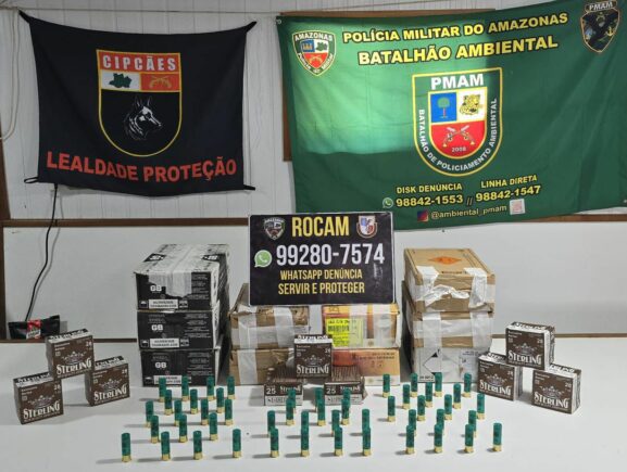 Base Tiradentes: PMAM prende mulher com mais de 2,7 mil munições em Jutaí