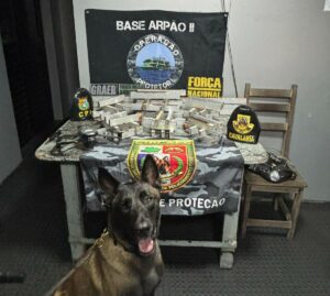 Imagem da notícia - Base Arpão 2: PMAM apreende 54 barras de pasta-base de cocaína escondidas dentro de cadeiras de madeira