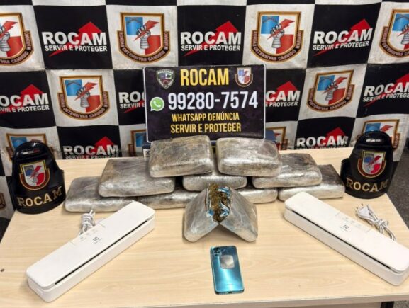 Polícia Militar do Amazonas apreende nove tabletes de drogas em residência na zona leste