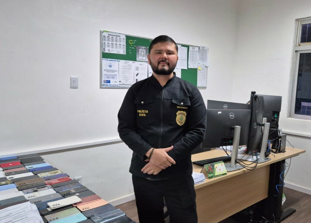 SSP AM DELEGADO BRUNO HITOTUZI RECUPERAFONE SUSPEITO PRESO RECEPTACAO QUALIFICADA FOTO WELLINGTON Z