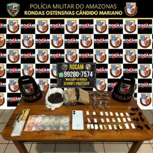Imagem da notícia - Operação Segurança Presente: Três homens foram presos e drogas apreendidas no município de Tonantins