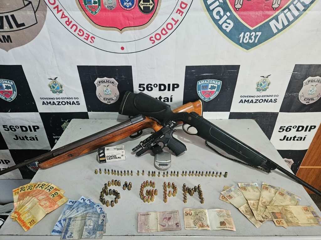 OPERACAO SEGURANCA PRESENTE APREENSAO DROGAS ARMAS PRISOES INTERIOR FOTOS DIVULGACAO SSP AM