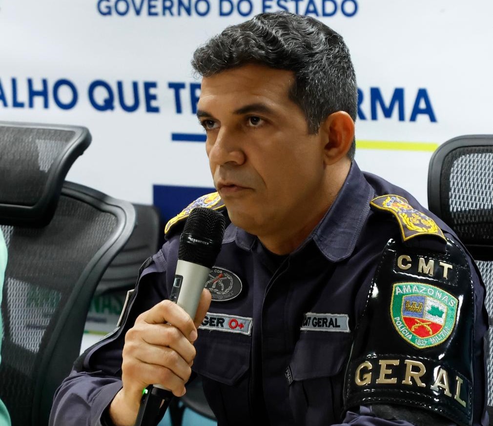 PC AM COMANDANTE GERAL DA PMAM CORONEL KLINGER PAIVA FOTOS ERLON RODRIGUES