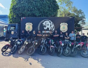 PC-AM apreende 18 motocicletas com restrição de furto e roubo em Itapiranga e Silves