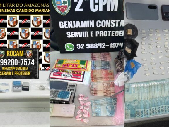 Operação Segurança Presente: Em ações distintas, Forças de Segurança prendem três pessoas…